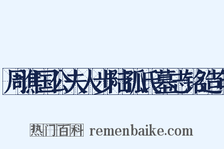 周谯国公夫人步陆孤氏墓志铭造句是什么意思的图片